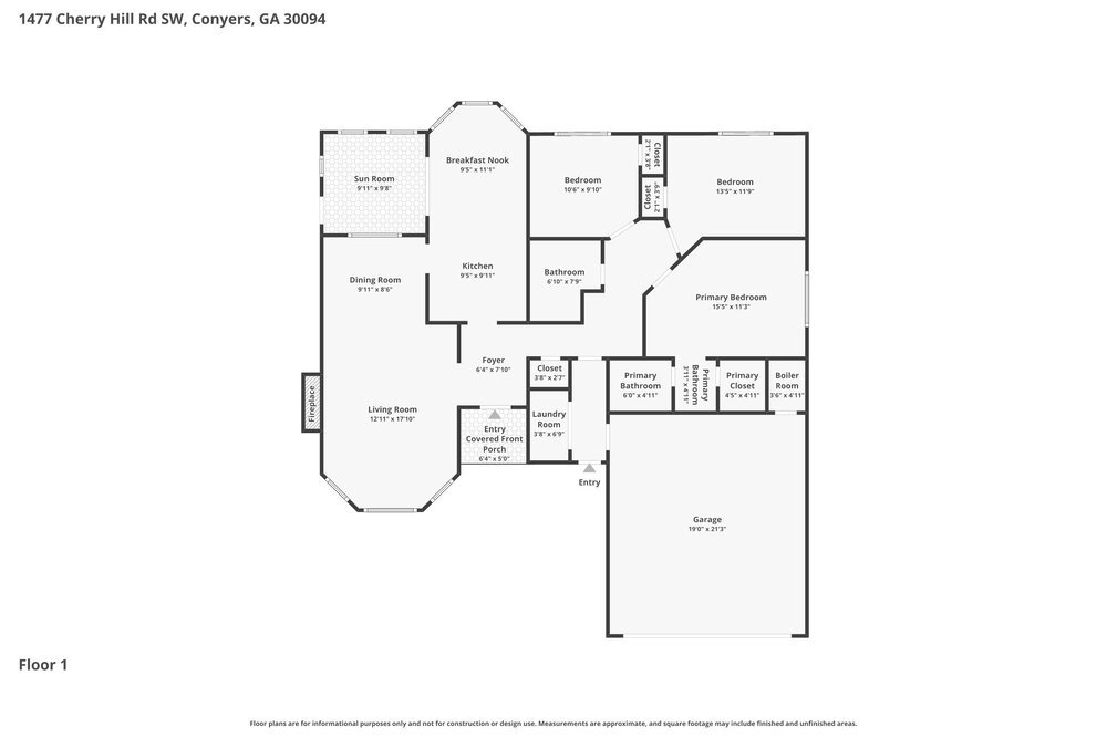 3-Bed Rental on 1477 Cherry Hill photo 2
