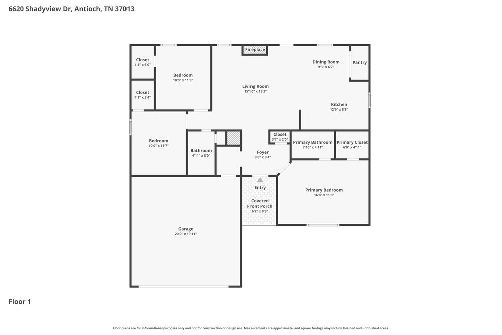 3-Bed Rental on 6620 Shadyview Drive photo 2