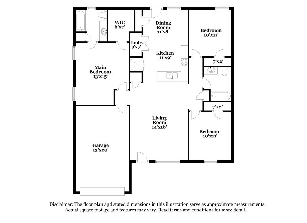 3-Bed Rental on 7016 S Hampton photo 2
