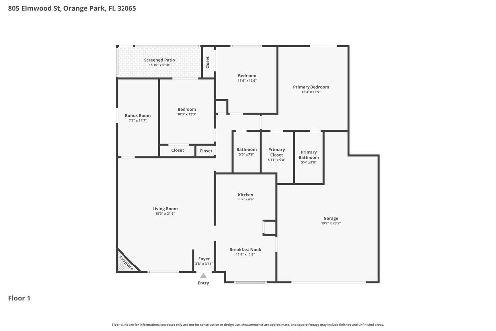 3-Bed Rental on 805 Elmwood St photo 2