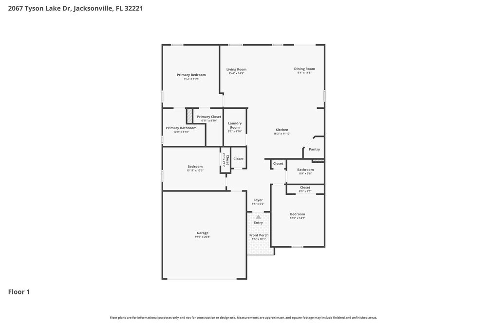 3-Bed Rental on 2067 Tyson Lake photo 2
