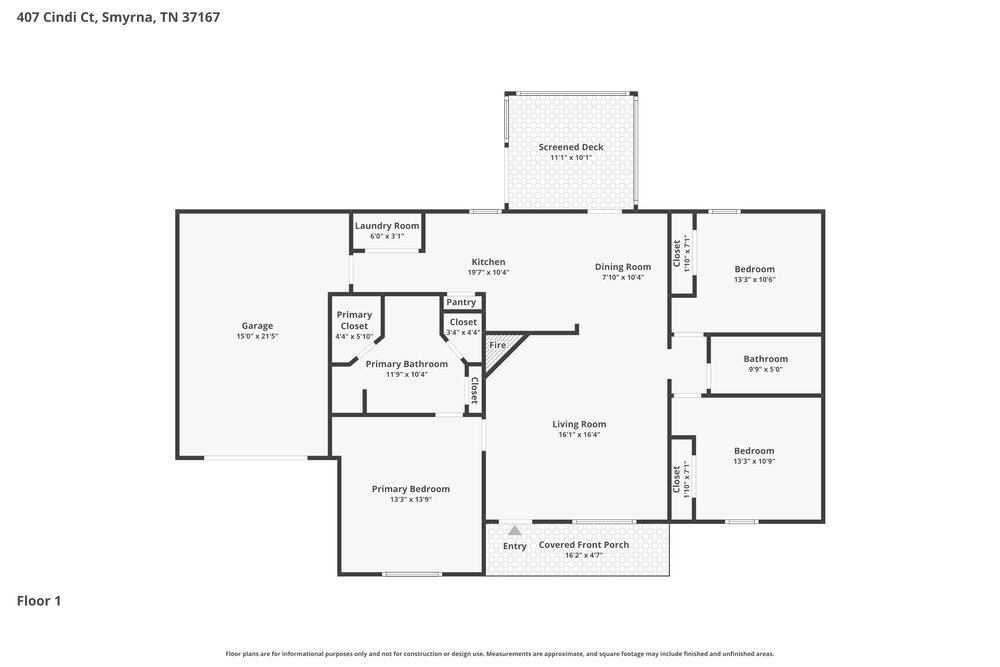 3-Bed Rental on 407 Cindi Ct photo 2