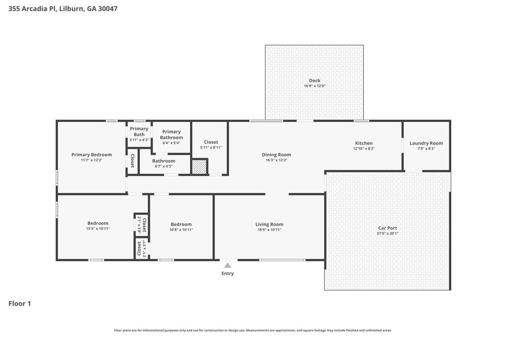 3-Bed Rental on 355 Arcadia Pl photo 2