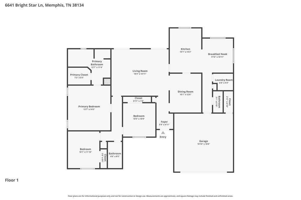 3-Bed Rental on 6641 Bright Star photo 2
