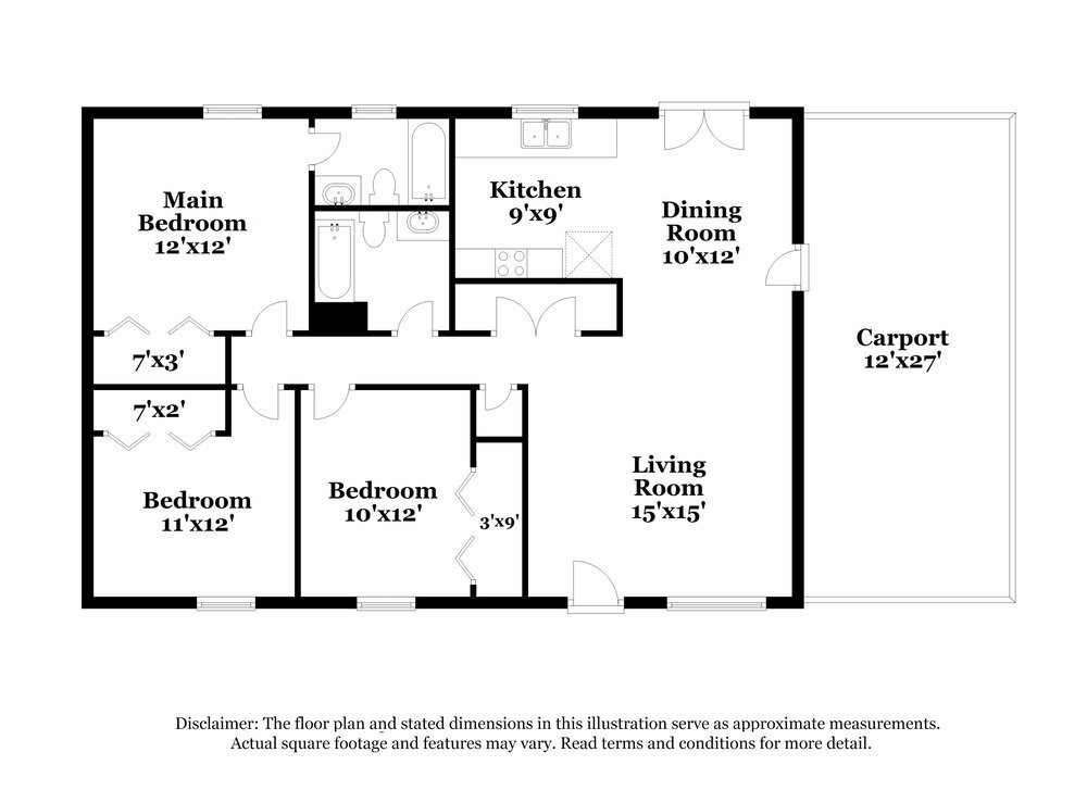 3-Bed Rental on 119 Adrian Dr photo 2